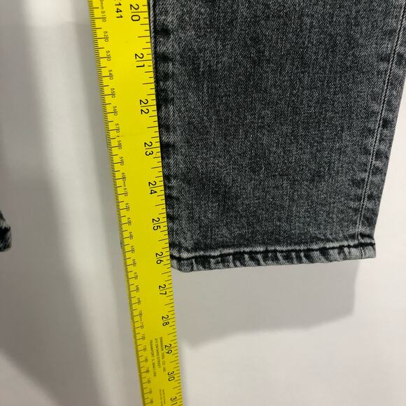 SLVRLAKE Women's Loulou Cropped Distressed Mid-rise Slim-leg Jeans Gray Size 29 - Picture 9 of 14